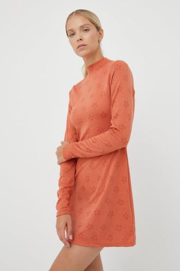 Šaty Billabong oranžová farba, mini, áčkový strih