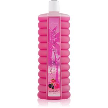Avon Bubble Bath Raspberry & Cassis pena do kúpeľa s vôňou malín 1000 ml