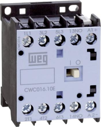 WEG CWC016-10-30C03 stýkač  3 spínacie 7.5 kW 24 V/DC 16 A s pomocným kontaktom   1 ks