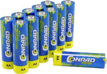 Conrad energy LR06 tužková batéria typu AA alkalicko-mangánová 2900 mAh 1.5 V 12 ks