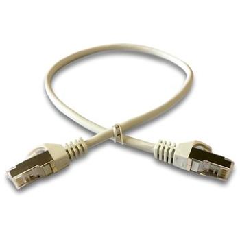 Datacom Patch cord S/FTP CAT6A 0,5 m sivý (1690)