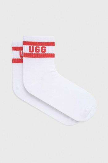 Ponožky UGG Dierson dámske, biela farba