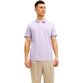 Jack & Jones  Polokošele s krátkym rukávom POLO CLASICO HOMBRE LILA JACK JONES 12136668  Fialová