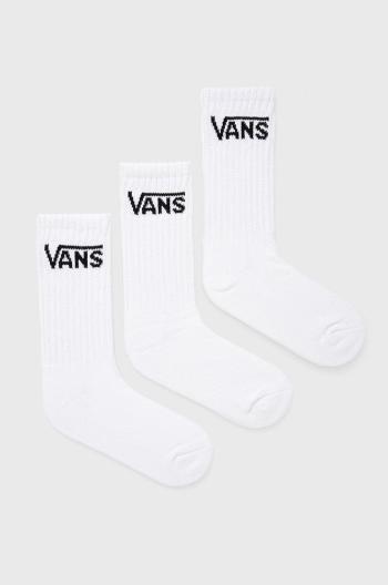 Detské ponožky Vans biela farba