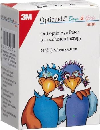 3M Opticlude Mini Očná náplasť 5x6,2 cm ortoptická 1x100 ks