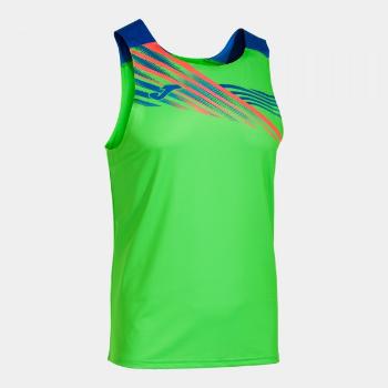 ELITE X SLEEVELESS SHIRT FLUOR GREEN ROYAL XS