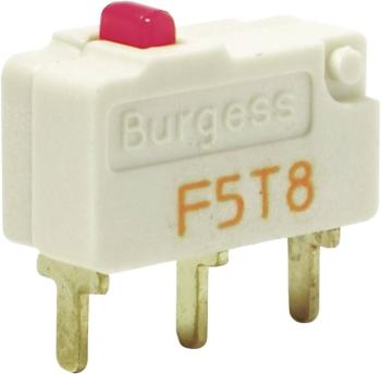 Burgess mikrospínač F5T8UL 250 V/AC 5 A 1x zap/(zap) IP40 bez aretácie 1 ks
