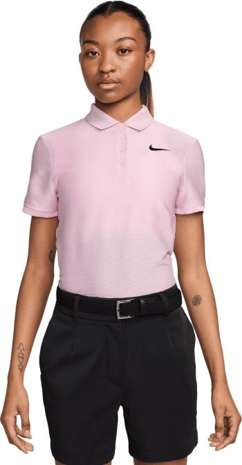 Nike Dri-Fit Victory Womens Polo Pink Foam /Black M Polo košeľa