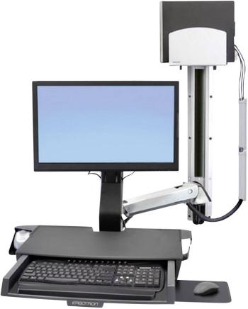 Ergotron StyleView® Sit-Stand Combo 1-násobný držiak na stenu pre monitor 25,4 cm (10") - 61,0 cm (24") výškovo nastavit