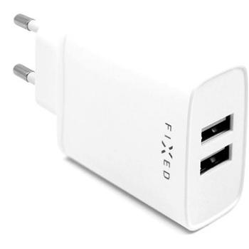 FIXED Smart Rapid Charge 15 W s 2× USB výstupom biela (FIXC15-2U-WH)