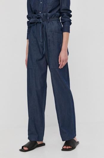 Bavlnené nohavice MAX&Co. dámske, rovné, vysoký pás