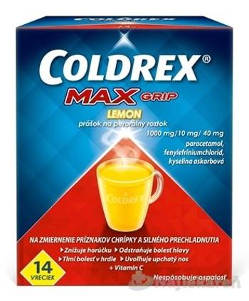 COLDREX MaxGrip Lemon horúci nápoj 14 vrecúšok