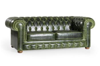 Sofahouse Dizajnová sedačka Chesterfield 185 cm zelená
