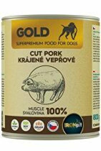 IRONpet Gold Dog Bravčová svalovina v konzerve 800g + Množstevná zľava