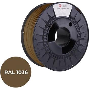 C-TECH filament PREMIUM LINE PLA perleťová zlatá RAL1036 (3DF-P-PLA1.75-1036)