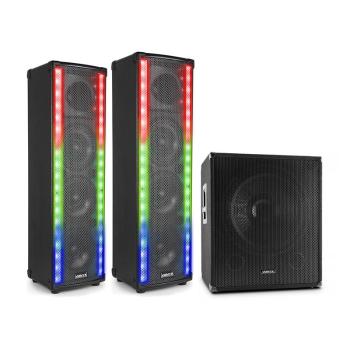 Vonyx LM65, sada s PA reproduktorom, 400 W, subwoofer, čierna