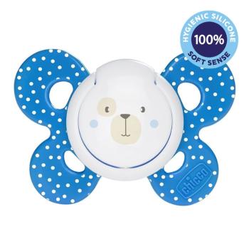 CHICCO Cumlík Physio Comfort silikónové 6-16m chlapec medvedík 1 ks