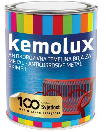 KEMOLUX - Základná farba na kov 0,75 l cervena