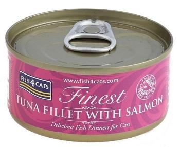 FISH4CATS Konzerva pre mačky Finest tuniak s lososom 70g