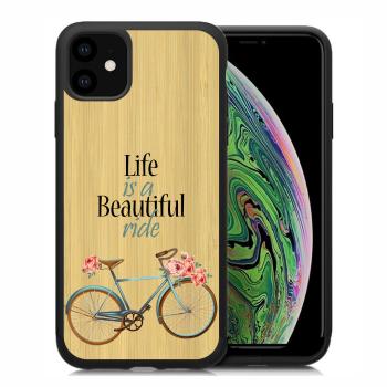 BAMBOO Drevený kryt Apple iPhone 11 BIKE (078)