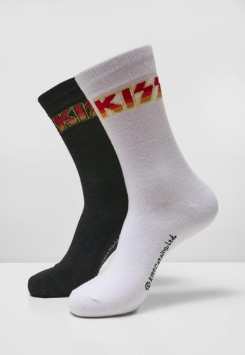 Mr. Tee Kiss Socks 2-Pack black/white - 39–42