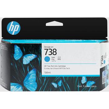 HP 498N5A - originálna cartridge HP 738, azúrová, 130ml