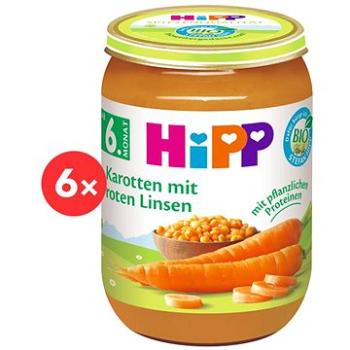 HiPP BIO Mrkva so šošovicou 6× 190 g (4062300398702)