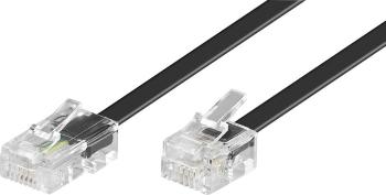 Basetech ISDN, western prepojovací kábel [1x RJ45 zástrčka 8p4c - 1x RJ11 zástrčka 6p4c] 6.00 m čierna