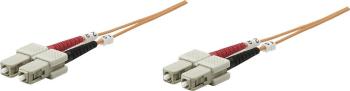 Intellinet 510332 optické vlákno LWL prepojovací kábel [1x zástrčka SC - 1x zástrčka SC] 62,5/125 µ Multimode OM1 5.00 m