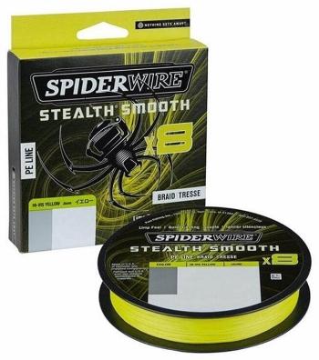 SpiderWire Stealth® Smooth8 x8 PE Braid Hi-Vis Yellow 0,13 mm 150 m 11,2 kg-24 lbs Šnúra