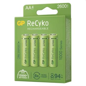 GP AA ReCyko 2 600 mAh, nabíjací, (HR6), 4 ks PP