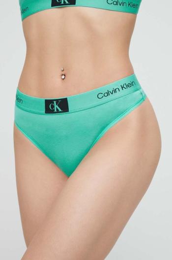 Tangá Calvin Klein Underwear tyrkysová farba