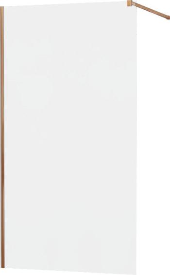 MEXEN/S - KIOTO Sprchová zástena WALK-IN 80x200 cm 8 mm, ružové zlato, matné sklo 800-080-101-60-30