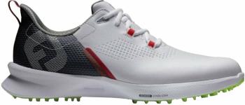 Footjoy FJ Fuel Mens Golf Shoes White/Navy/Lime 44