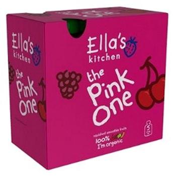 Ella´s Kitchen Ovocné pyré – Pink One (Čerešňa) – 5× 90 g (5060107335844)