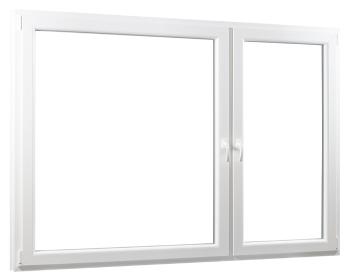 SKLADOVE-OKNA.sk - Dvojkrídlové plastové okno so stĺpikom 2/3 + 1/3, PREMIUM - 2060 x 1540 mm, barva biela