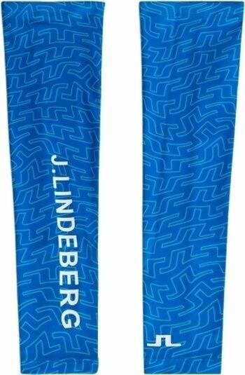 J.Lindeberg Enzo Print Sleeves Lapis Outline Bridge Swirl L/XL