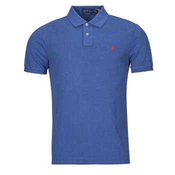 Polo Ralph Lauren  POLO COUPE DROITE EN COTON BASIC MESH  Polokošele s krátkym rukávom Modrá