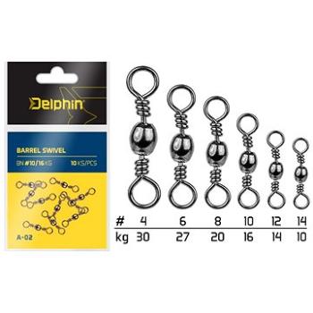 Delphin Barrel Swivel A-02 Veľkosť 12 14 kg 10 ks (8586016323620)