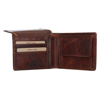 Lagen Pánska peňaženka kožená 6537 Hnedá