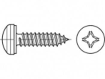 TOOLCRAFT TO-5444733  skrutka do plechu  16 mm krížová dražka Philips   88981 ocel glavanizované zinkom 1000 ks
