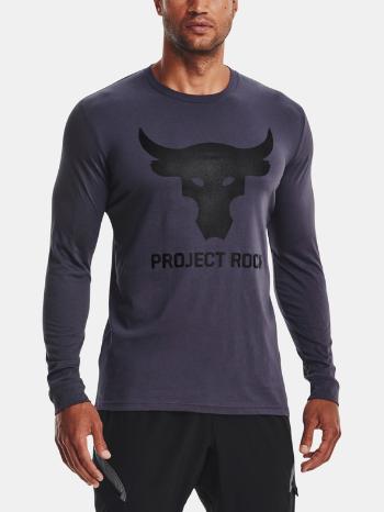 Under Armour UA Project Rock Brahma Bull LS Tričko Šedá