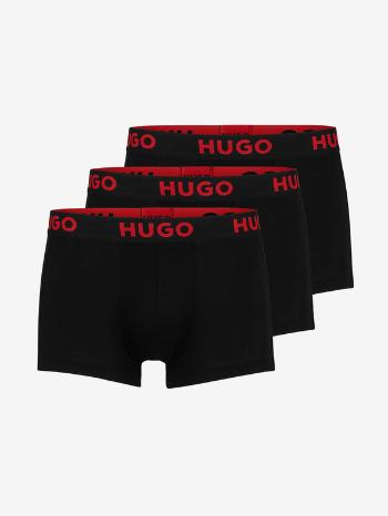 HUGO Boxerky 3 ks Čierna