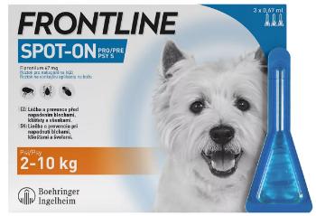 Frontline spot-on dog S pipety proti blchám a kliešťom pre psy 3 x 0,67ml