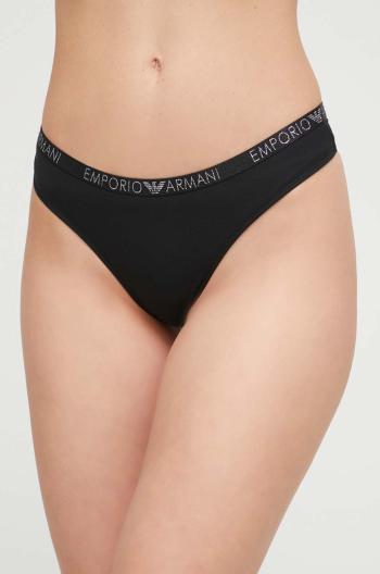 Tangá Emporio Armani Underwear 2-pak čierna farba