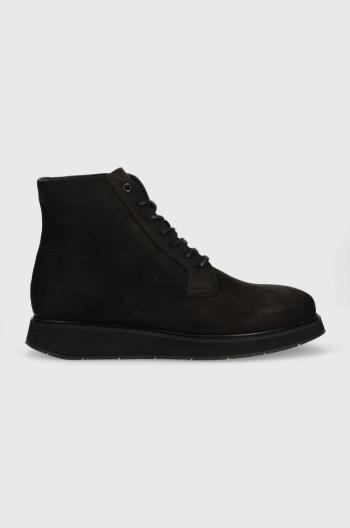Členkové topánky Calvin Klein Lace Up Boot pánske, čierna farba