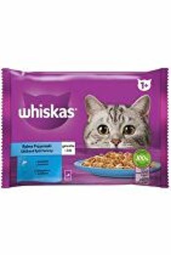 Kapsuly Whiskas. Základný výber rýb v želé 4x85g