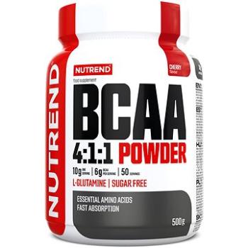 Nutrend BCAA Mega Strong Powder, 500 g, cherry (8594014860924)