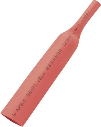 TRU COMPONENTS 1570156 zmršťovacia bužírka bez lepidla červená 6 mm 3 mm Pomer zmrštenia:2:1 10 m