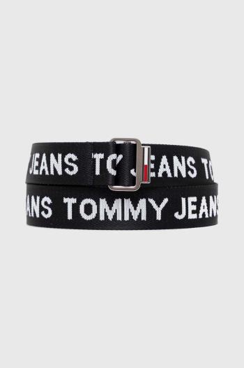 Opasok Tommy Jeans pánsky, čierna farba